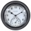 Clock w/Thermometer 8.5 Round Indoor/Outdoor Black Acu-rite