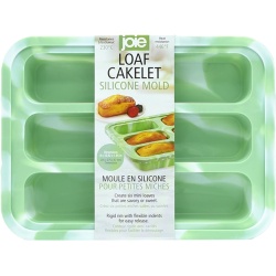 Loaf Cakelet Silicone Mold 8 x 10.82" x 1.85" Green Joie"