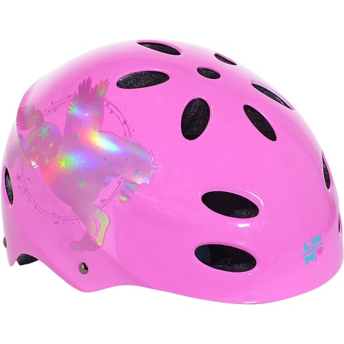 Multi Sport Helmet Prismatic! Hologram Pegasus Pink Ages 5+ Littlemissmatched