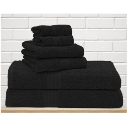Facecloth Black 13 x 13 Allure