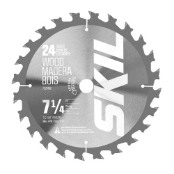 Framing Saw Blade 7-1/4 24 Carbide Teeth Skil"