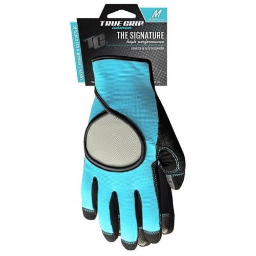 Women's Signature Work Gloves Medium Touchscreen Compatible Blue/black True Grip