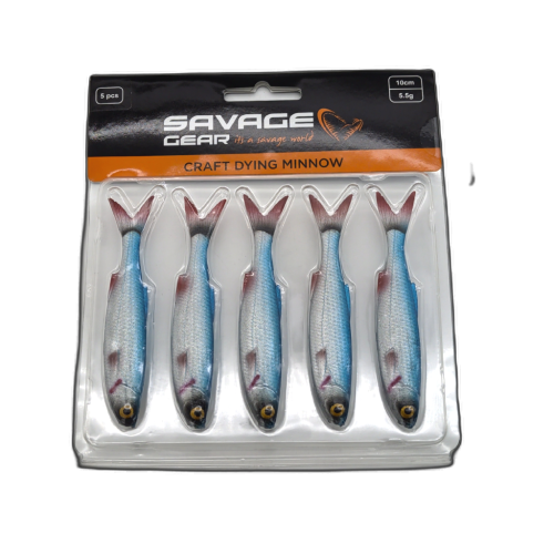 Craft Drying Minnow 5pk. 10cm 5.5g. Blue Pearl Savage Gear