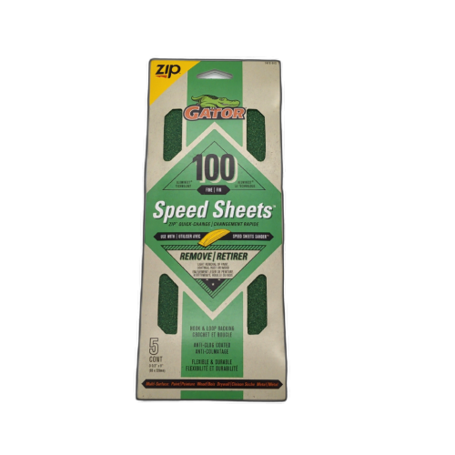 Sandpaper Speed Sheets 100 Grit Fine 3-2/3 X 9