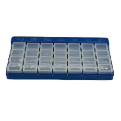 Weekly Pill Organizer 28 Compartments