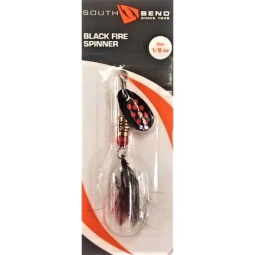 Black Fire Spinner Size 1/8oz. Red South Bend