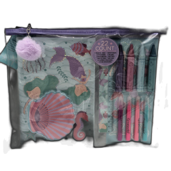 22pc. Girl's Travel Stationery Set Purple Greatworks