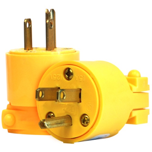 Electrical Plug Male 3 Prong 15A-125V Yellow