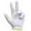 Gloves knitted cotton yellow M