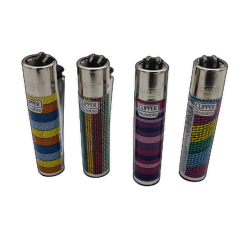 Clipper Reusable Lighter Fabric Design Assorted