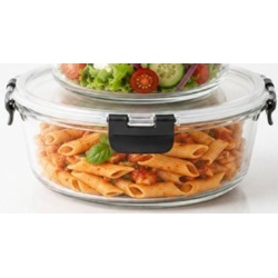 Food Container 950ml Glass Circular Home Aesthetics