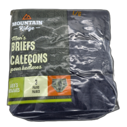 Men's Briefs 3pk. Large Mountain Ridge