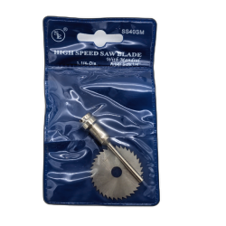 High Speed Saw Blade 1-1/4 Diam. W/mandrel"