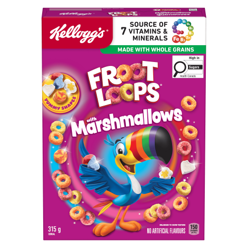 Fruit Loops W/marshmallows Cereal 315g.