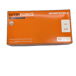 Nitrile Gloves Disposable Small 50pk 6mm Thickness Nitriforce Forcefield