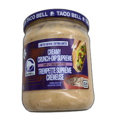 Taco Bell Creamy Crunch-dip Supreme Dip 425g.