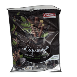 Liquorice Filled Candies 200g. Incap