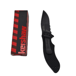 Folding Knife 3 Black Coated Blade Kershaw Speedsafe"