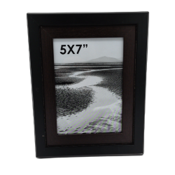 Picture Frame 5 X 7" Two Tone Black/brown"