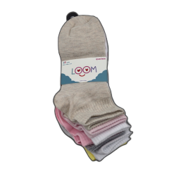 Socks Ladies Loom 10pk. Quarters LMSKL0006 Assortment