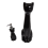 Ceramic Black Cat Bowl Brush Holder & Lotion Pump Set