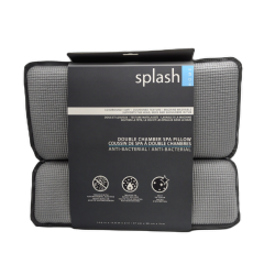 Double Chamber Spa Pillow Sooth Grey 14.6 X 11.8" X 2" Splash Home"