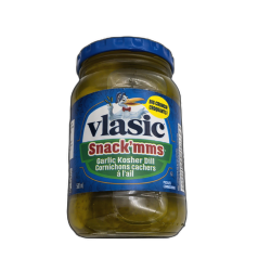 Vlasic Snack'mms Garlic Kosher Dill Pickles 500ml(endcap)3 for $7.99