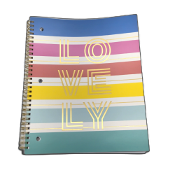 Notebook 10.5 x 8" 80 Sheets Lovely Hilroy"