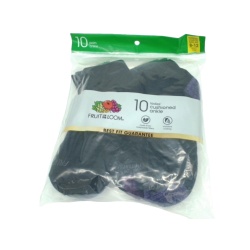 Ladies Cushioned Ankle Socks 10pk. Black Size 8-12 Fruit Of The Loom