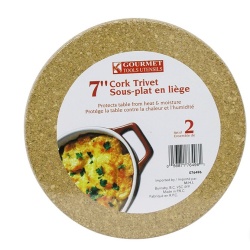 Cork Trivet 2Pc 7 Gourmet"