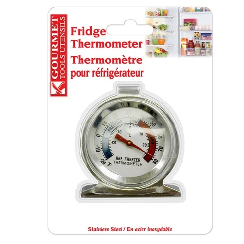 Fridge Thermometer Stainless Steel Gourmet