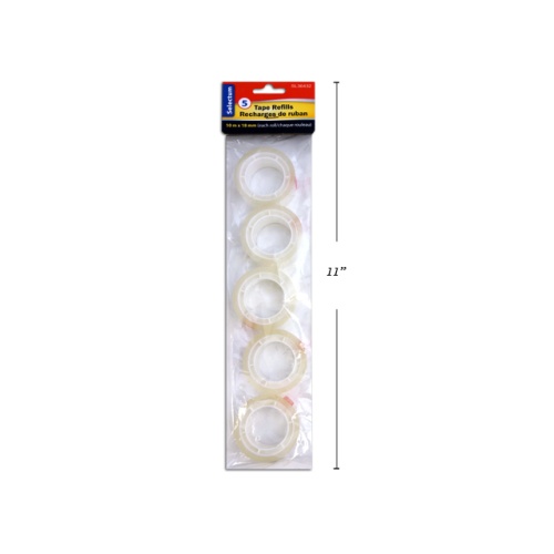 5 REFILL TAPES FOR DISPENSER 18MMX10M E EA.ROLL