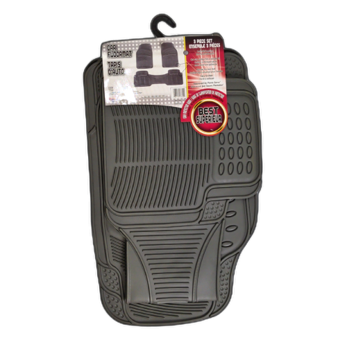 Minivan Mat 3pc. Set Vinyl Grey