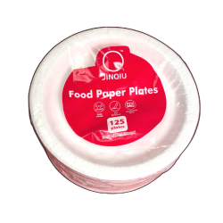 Paper Plates 10.5 White Round 125pk."